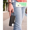 image:imageSmartish iPhone 12 Mini Crossbody Case for Women  Dancing Queen PurseClutch with Detachable Strap amp Card Holder  Ros All DayStiletto BlackSilver