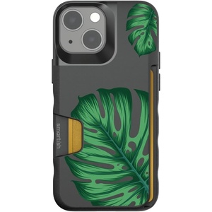 image:imageSmartish  Aah Real Monsteras  iPhone 13 mini Wallet Case  Wallet Slayer Vol 1 Slim  Protective Credit Card Holder  Drop Tested Hidden Card Slot Cover Compatible with Apple iPhone 13 mini