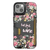 image:imageSmartish  But First Wine  iPhone 13 Pro Max Wallet Case  Wallet Slayer Vol 1 Slim  Protective Credit Card Holder  Fits iPhone 13 Pro MaxWallet Slayer Vol 1