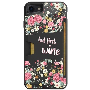 image:imageSmartish  But First Wine  iPhone 13 Pro Max Wallet Case  Wallet Slayer Vol 1 Slim  Protective Credit Card Holder  Fits iPhone 13 Pro MaxWallet Slayer Vol 1