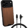 image:imageSmartish iPhone 17 Pro Max MagSafe Case  USBC to USBCLightning Cable Bundle  Gripmunk  Crown Joule  Magnetic Protective Case  100W 2in1 Charger  Walnut Woods