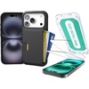 image:imageSmartish iPhone 17 Pro Wallet Case  Screen Protector Bundle  Wallet Slayer Vol 1 Tuff Sheet 2Pack Tempered Glass Screen Covers  Extra Strength 9H Glass for Apple iPhone 17 Pro  Black
