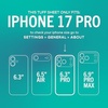 image:imageSmartish iPhone 18 Pro Privacy Screen Protector Tuff Sheet 2 PackScreen Protectors