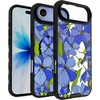 image:imageSmartish iPhone 18 Pro17 Pro Clear Case MagSafe Gripmunk CheckerBlue Blossoms MagSafe