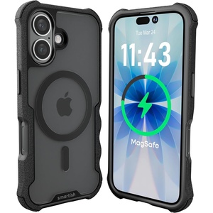 image:imageSmartish iPhone 18 Pro17 Pro Case MagSafe Gripzilla Grip Cover Kale CrewClearly Black