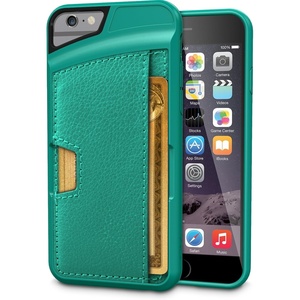 image:imageSmartish iPhone 66s Wallet Case  Wallet Slayer Vol 2 Slim Protective Credit Card Holder for Apple iPhone 6s6 Silk  Red RougePacific Green