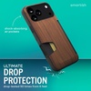 image:imageSmartish iPhone 17 Pro Max Wallet Case  Screen Protector Bundle  Wallet Slayer Vol 1 Tuff Sheet 2Pack Tempered Glass Screen Covers  Extra Strength 9H Glass for Apple iPhone 17 Pro Max  Wood